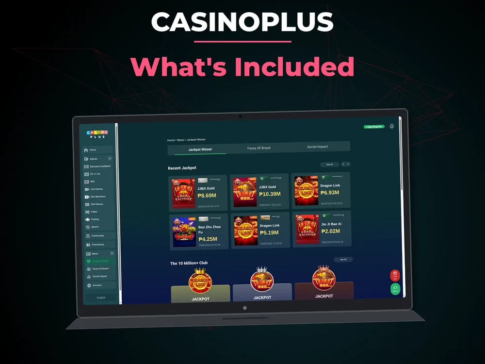 casinoplus - What's Included